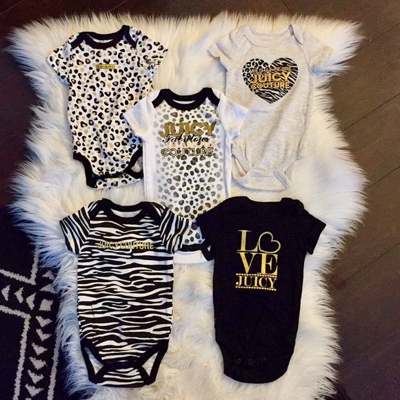Juicy Couture Baby Onesies 0-3M